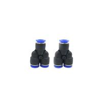 Raccord en plastique de type Y, raccord rapide en PU, raccord enfichable(PY 10 10mm,1PC)