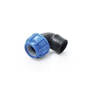 Raccord en polypropylène coudé 90° avec filetage intérieur 32 mm x 3/4" - Produit de qualité MEGA au choix Toutes les tailles de raccord pour tuyau en polyéthylène
