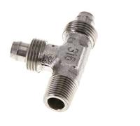 Raccord en T à angle droit 8x6 & R1/8'' en acier inoxydable 1.4305 avec filetage mâle