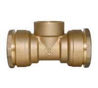 SOMATHERM FOR YOU - Raccord té femelle 1" laiton Ø32mm, 20 bars, -10/+80°C, Garantie 5 ans