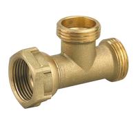 Raccord en T adaptateur à compression en laiton Somatherm M 3/4" x M 3/4" x F 3/4" 5