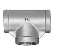 Raccord en T en acier inoxydable Hermann Schmidt 2000 2000 /4" 90° filetage intérieur/filetage intérieur