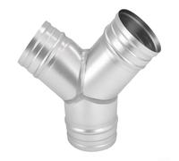 Raccord en T en métal galvanisé en forme de Y pour systèmes de ventilation d'air, y compris réducteur et composants coudés en plusieurs tailles de 7,6 à 15,2 cm pour une installation flexible (15,2 cm