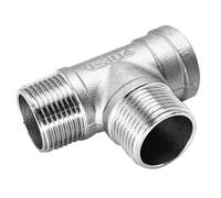 Raccord en T fileté 3 voies femelle × mâle × mâle - Raccord en T réducteur for eau, huile et gaz - Tailles 1/4" à 1-1/2" - 1 pièce(1.25In)
