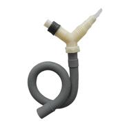 Raccord en T for l'évacuation des eaux usées de lave-linge et sèche-linge, avec tuyau d'évacuation rallongé 0,3 m