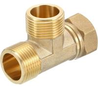 Raccord En T Pivotant En Laiton - Connecteur En T, Raccord Renforcé | Convient Aux Chauffe-eau, Aux Conduites De Gaz Et Aux Tuyaux De Réfrigération De Climatisation(G1/2"-T3)