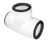 Raccord en T pour tuyau de pompe de piscine Intex, Coleman et Hayward - Matériau PP avec anneaux d'étanchéité en TPE, extrémités filetées de 3,8 cm