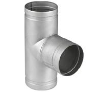 Raccord en T pour tuyau de ventilation en aluminium (100 mm/4)