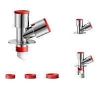 Raccord en T pour tuyau de vidange de machine à laver ABS anti-odeur anti-débordement compatible avec tuyaux de 18 mm à 32 mm pour évier Connexion multi-appareils (B)