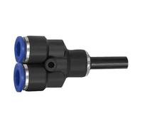 Raccord en Y 12 mm « Blue Serie » pour tuyau extérieur Ø 12 mm Charge maximale : 15 bar, plastique.