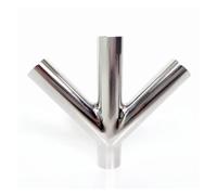 Raccord en Y à 4 voies en acier inoxydable for tuyau de 19, 25, 32, 38, 45, 51, 57, 63, 76, 89, 102, 108 mm de diamètre extérieur, à souder bout à bout(63mm)