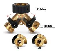 Raccord en Y, raccord de tuyau, robinet double pour machine à laver, répartiteur en Y à 2 voies, 3/4 pouce pour connecter 2 apparei
