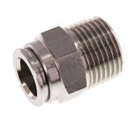 raccord enfichable 10mm x R3/8'' avec filetage mâle Acier inoxydable FKM