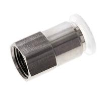 raccord enfichable 12mm x G3/8'' avec filetage femelle Acier inoxydable/PA EPDM/PTFE