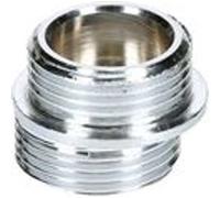 Raccord excentré 5mm double mâle M20x27 M20x27 chromé - GARIS - D44004C Chromé G