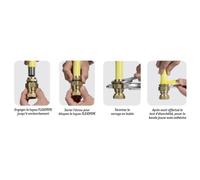 Raccord extrémité femelle - écrou tournant - 20x27 DN20 - FlexiClic CLESSE