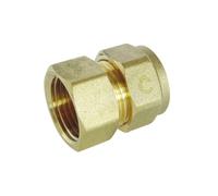 Somatherm – Raccord femelle droit à compression PER 15/21 pour tube Ø16 – ACS 10 bar 5–90°C
