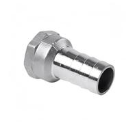Raccord femelle BSP cannelé en acier inoxydable 304, 6, 8, 10, 12, 13, 15, 16 mm, raccord sanitaire SS304 avec embout cannelé, 1 pièce(15MM*3/4 INCH)