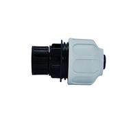 Raccord femelle droit avec bague mobile et joint plat en Epdm. En polypropylène Pn10