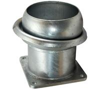 Raccord femelle galvanisé, DN 120 mm, 5" Bride à 4 côtés, 150x150 mm - système italien