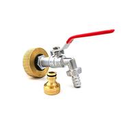 Raccord femelle S60x6 Laiton - Robinet Laiton Chromé 3/4 pouce avec Raccord Rapide Laiton