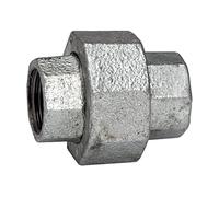 Raccord fileté 340, conique, IG/IG, Rp/Rp 1/4, température de fonctionnement : -20 °C à 300 °C, température de fonctionnement : noir, galvanisé à chaud.