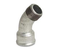 Raccord fileté coudé en fonte malléable 45° 1" filetage intérieur x 1" AG