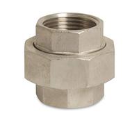 Raccord fileté en acier inoxydable 1 1/4" IG de type conique.