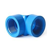 Raccord fileté femelle 1/2 3/4 1 I pouce, coude droit 20/25/32 mm, adaptateur 3 voies(Elbow-Blue,32mm)