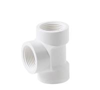 Raccord fileté femelle 1/2 3/4 1 I pouce, coude droit 20/25/32 mm, adaptateur 3 voies(Tee-White,20mm)