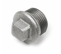 Raccord Fileté Fonte Malléable Galvanisée - Bouchon Mâle - Fermeture Étanche Haute Résistance