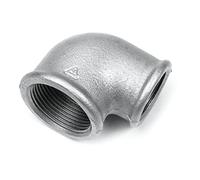 Raccord Fileté Fonte Malléable Galvanisée - Coude Réduit 90° Femelle-Femelle - Changement De Direction Réduit Haute Durabilité