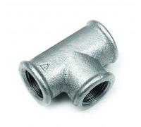Raccord Fileté Fonte Malléable Galvanisée - Té 90° Femelle - Raccord En T À Angle Droit