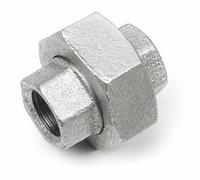 Raccord Fileté Fonte Malléable Galvanisée - Union Plate Étanche Mâle-Femelle - Connexion Démontable Haute Durabilité