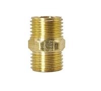 Raccord fileté hexagonal en laiton for systèmes d'irrigation - Adaptateur de connecteur métallique durable (1 pièce)(1in)