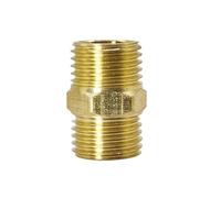 Raccord fileté hexagonal en laiton for systèmes d'irrigation - Connecteur métallique durable, 1 pièce(3/4in)