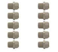 Raccord fileté NPTF 1/2" vers raccord poussoir 1/2" - Compatible avec John Guest Part PI011624S (10)