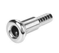 Raccord fileté pour bateau, 3/4"en acier inoxydable passe-coque raccord tuyau Barb Marine Barbed Hose Thru Drain, argent