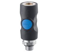 Raccord fileté PREVOS1 mâle cylindrique avec joint d'étanchéité 1/4 PREVOST ISI 061151