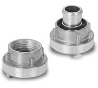 Raccord fixe et raccord d'aspiration EBERTH 1" en kit, raccord de tuyau Storz D 1 pouce, diamètre du filetage intérieur 33mm, diamètre extérieur de l'embout de tuyau 25mm