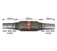 Raccord flexible de tuyau d'échappement 265-005 BOSAL