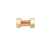 Raccord fou 2 pièces écrou prisonnier femelle 20x27 laiton - GARIS - D09503B