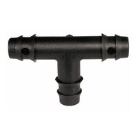 Raccord goutte à goutte té Ø16 cannelé par 2