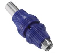 Raccord Graisse Haute Pression 12000 PSI Bleue Raccord Graisse | Verrouillage 6 mâchoires, pression 12000 PSI, acier traité, finition argentée, usage pro