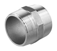 Raccord hexagonal fileté en acier inoxydable 304 de 5,1 cm mâle x mâle, 150 PSI pour systèmes de plomberie