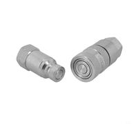 Raccord hydraulique à face plate pour raccord rapide conforme à la norme ISO 16028 sans jeu de filetage en acier au carbone 1 sur 4 à 3/4 pour NPT galvanisé (NPT 2,5 à 10,2 cm)