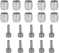 Raccord hydraulique de tuyau de frein à olive - acier inoxydable, 10 pièces par paquet, pièce de rechange idéale pour les systèmes de freinage de vélo