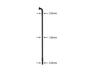 Raccord Inox J-Bend 294Mm Noir Avec Nipple 12Mm 525071989 SAPIM Vélo