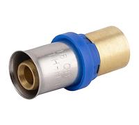 Raccord jonction Multicouche à Sertir Multi profils TH-H-U diamètre Ø16 mm/cuivre à souder Ø14 mm - Pour réseau d'eau potable et chauffage NOYON & THIEBAULT