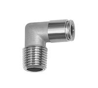 RIEGLER Riegler Raccord coudé L, R 1/4 a., pour tube Ø 8, 15 bar, ES 1.4404 Quantité:1